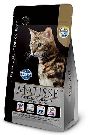 Ração Matisse para Gatos Adultos Castrados Frango