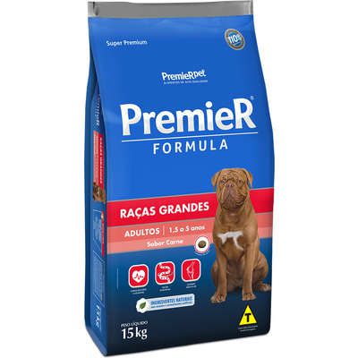 Ração Premier Formula para Cães Adultos Raças Grandes Carne 15Kg