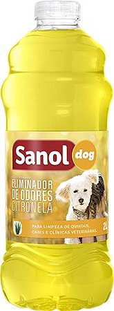 Eliminador de Odor Sanol Dog Citronela 2Litros