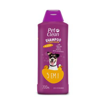 Shampoo e Condicionador Pet Clean 5 em 1  para Cães 700ml