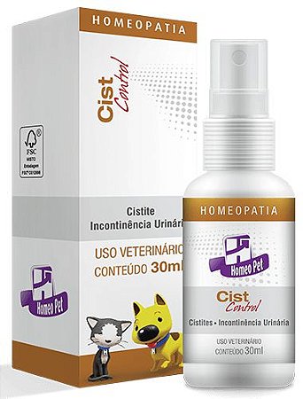 Homeopet Cist Control Tratamento para cálculos renais em Cães e Gatos 30ml
