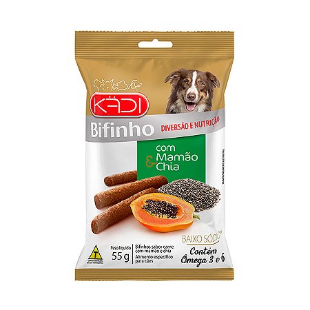 Kadi Bifinho Sabor Mamao e Chia 55g