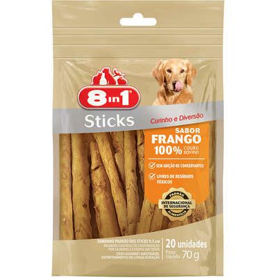 Petisco 8in1 Sticks Sabor Frango 70g