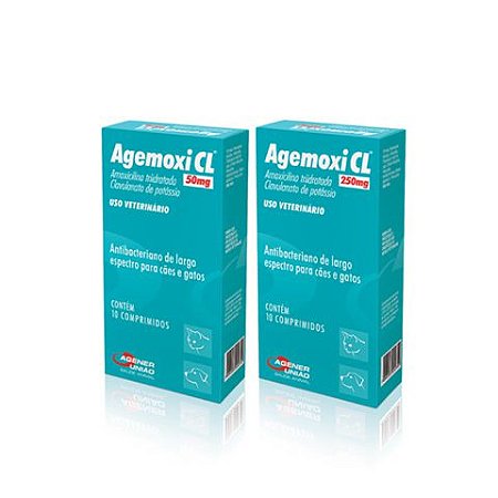 Antimicrobiano Agemoxi CL 10 comprimidos