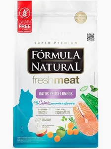Fórmula Natural Fresh Meat Gatos Adultos Pêlos Longos Sabor Salmão