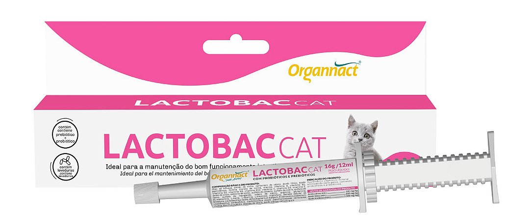 Lactobac Pasta Cat Suplemento Vitamínico  16g