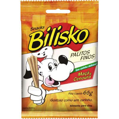 Bilisko Petisco para Cães Palito Fino Maça e Cenoura