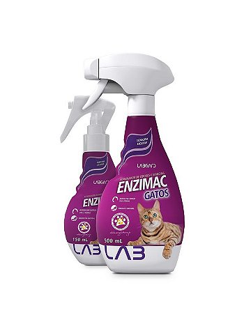 Eliminador de Odores e Manchas Labgard Enzimac Spray para Gatos