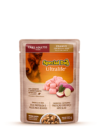 Ração Úmida Special Dog Sachê para Cães Adultos Sabor Frango 100g