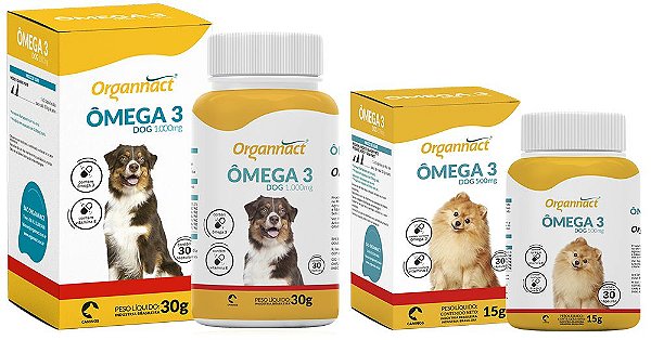 Suplemento Vitamínico Organnact Omega 3 Dog