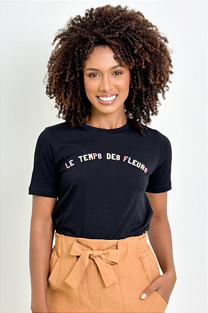 T-shirt Algodão Le Temps Des Fleurs
