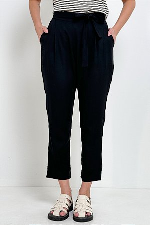 Calça Cenoura Viscolinho Amarração