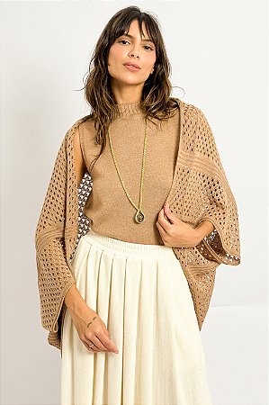 Kimono Amplo Tricot Telado