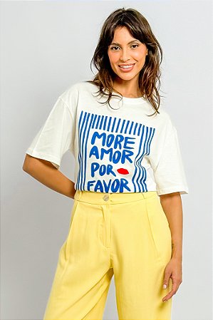 T-shirt Algodão More Amor Por Favor