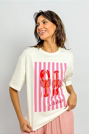 T-shirt Algodão Lagostas
