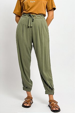 Calça Jogger Liocel Ilhós Cós Amarração