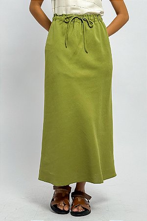 Saia Longuete Lisa Cós Elástico Amarração