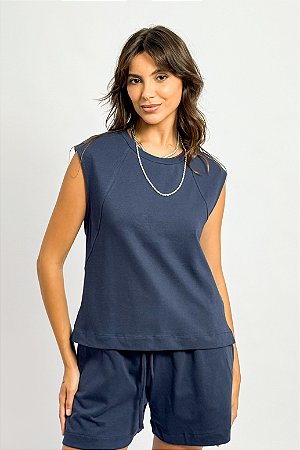 Regata Moletinho Detalhe Costura