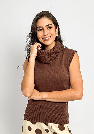 Regata Tricô Gola Alta