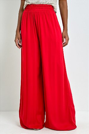 Calça Pantalona Cós Elástico