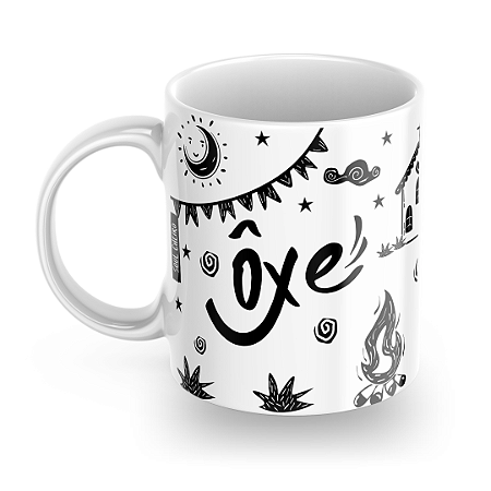 Caneca Oxe eu quero paz, amor e Cuscuz