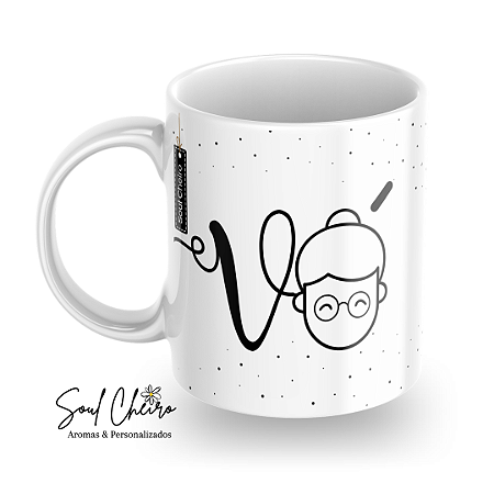 Caneca Vó Coração Grande
