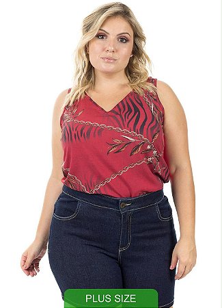 blusas plus size decote v