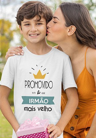 Camiseta Infantil Promovido Irmão Mais Velho - Modelo 3