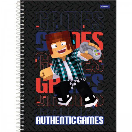 Caderno de Desenho Capa Dura 80fls Minecraft- Foroni – Livraria e