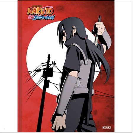 Caderno Brochurão Naruto Capa Dura Costurado 80 folhas
