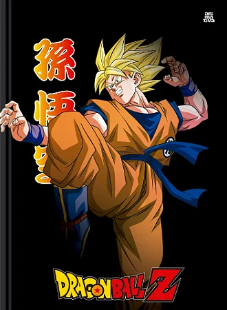 Caderno Brochurão Dragon Ball Capa Dura Costurado 80 folhas
