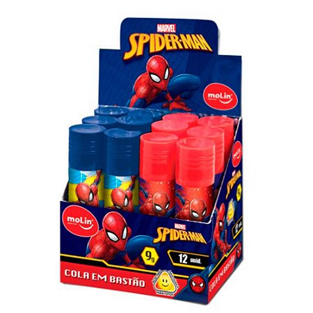 Cola em Bastão 9g Spider-Man Molin - Unidade