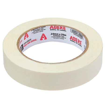 Fita Crepe para Pintura Imobiliária 24mmx50m - Unidade