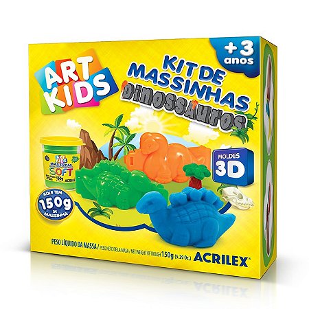 KIT DE MASA DE MOLDEAR – DINOSAURIOS 3D