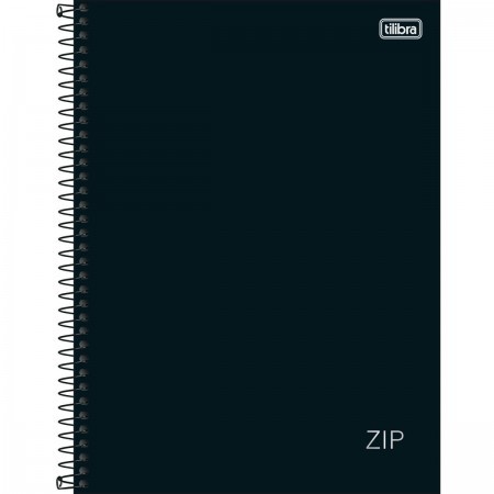 CADERNO ESPIRAL CAPA DURA UNIVERSITÁRIO 20 MATÉRIAS ZIP PRETO 320 FOLHAS