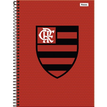 CADERNO ESPIRAL CAPA DURA UNIVERSITÁRIO 15 MATÉRIAS FLAMENGO 240 FOLHAS