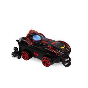 Mala Infantil Batman Chrome Wheels Vermelho Maxtoy Diplomata com Rodinha Tripla