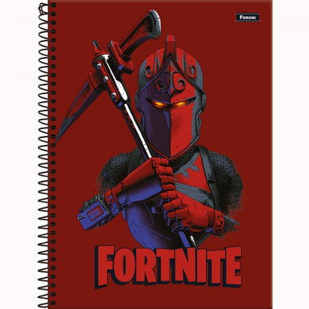 Caderno Universitário Fortnite Capa Dura 1 Matéria 80 Folhas