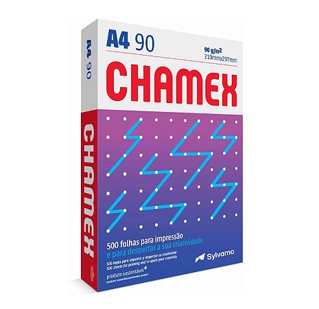 Papel A4 Chamex 90 g/m² Pacote 500 Folhas