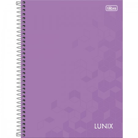 CADERNO ESPIRAL CAPA DURA UNIVERSITÁRIO 16 MATÉRIAS LUNIX 256 FOLHAS