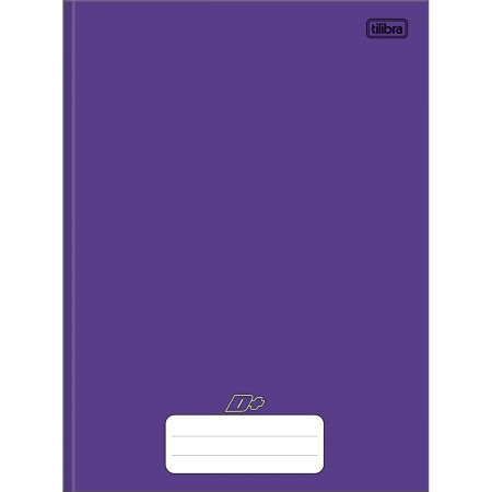 CADERNO BROCHURA GRANDE CAPA DURA D+ ROXO 96 FOLHAS