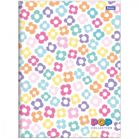 Caderno Brochura Grande Capa Dura Pop Collection 96 Folhas