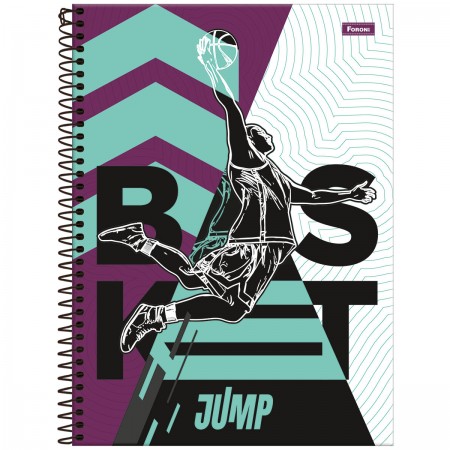 CADERNO ESPIRAL CAPA DURA UNIVERSITÁRIO 15 MATÉRIAS JUMP 300 FOLHAS