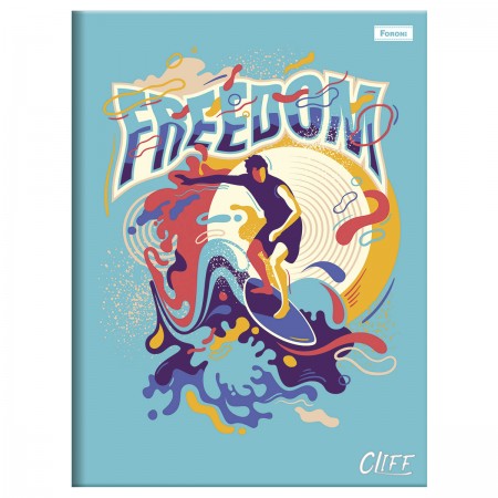 CADERNO BROCHURA GRANDE CAPA DURA CLIFF 80 FOLHAS