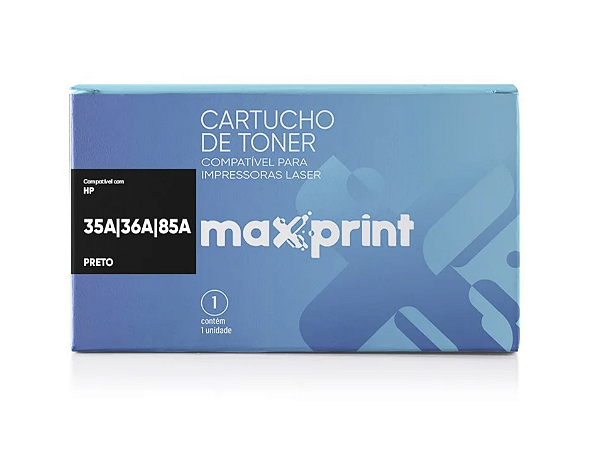 Cartucho de Toner Maxprint Compatível HP Universal 35A/36A/85A/78A PRETO