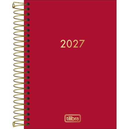 Agenda Executiva Espiral Diária 12,9 x 18,7 cm Napoli Cores 2027