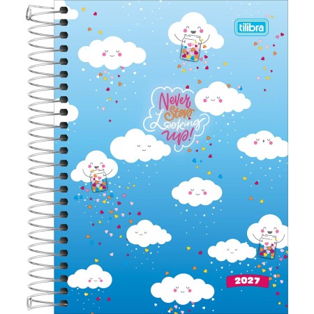 Agenda Espiral Diária 11,7 x 16,4 cm Pepper Feminina 2027
