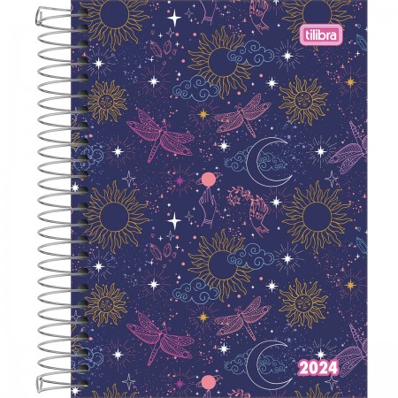 AGENDA ESPIRAL DIÁRIA 11,7 X 16,4 CM PEPPER FEMININA 2024