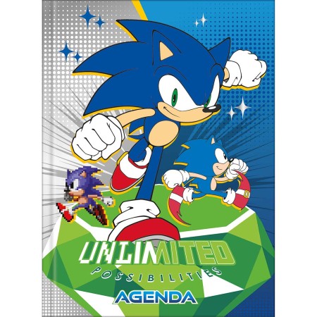Agenda Costurada 2 Dias por Página 12,3 x 16,6 cm Sonic Permanente