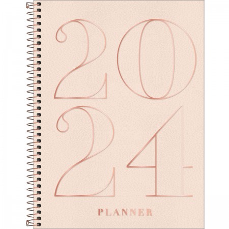 PLANNER EXECUTIVO ESPIRAL 20 X 27,5 CM VANILLA 2024